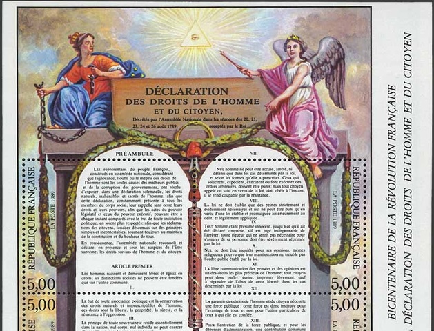 LA DECLARACION DE LOS DERECHOS DEL HOMBRE Y DEL CIUDADANO.