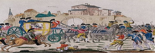 Fuga de Luis XVI y Maria Antonieta