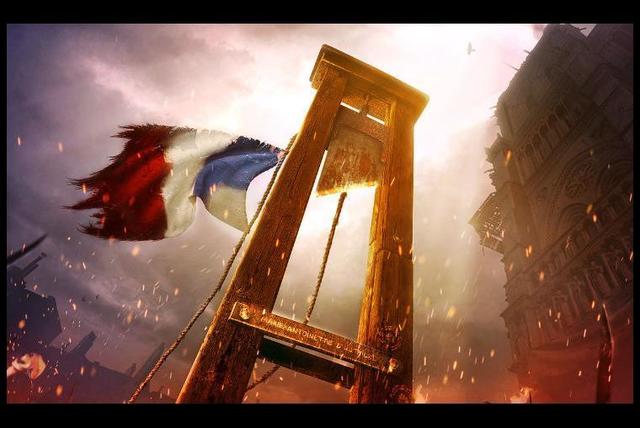 Primera vez que se utiliza la guillotina en la Revolución