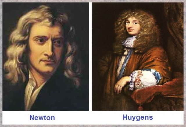 Huygens conoce a Newton.