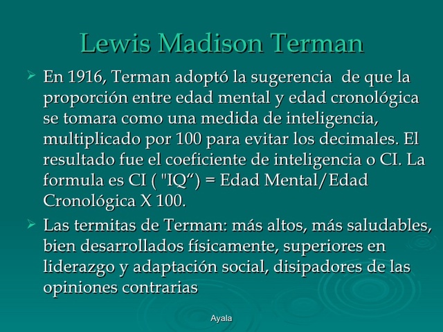 Test de Inteligencia de Lewis Terman
