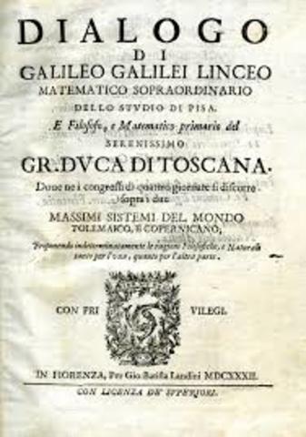 Galileo termina su segundo libro: "El Diálogo"