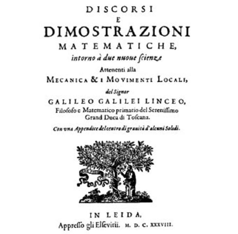 Galileo G:Libro "Dos ciencias nuevas"
