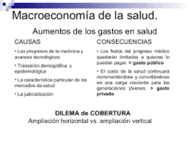 Seminario de macroeconomía y salud