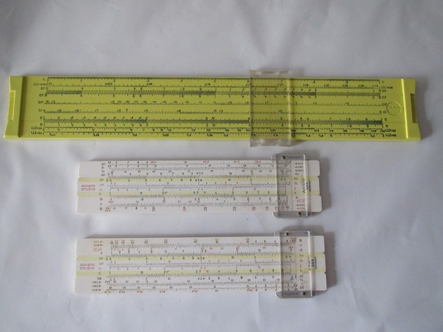 Reglas de cálculo y primeras calculadoras digitales