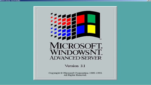 Beta de Windows NT 3.1 (primera version comercial)