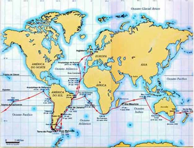 Planisférios mais precisos, contornos continentais e a localização mais condizentes com a realidade