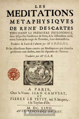 Meditaciones metafísicas.