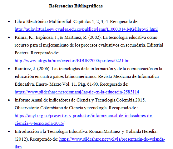Referencias Bibliográficas