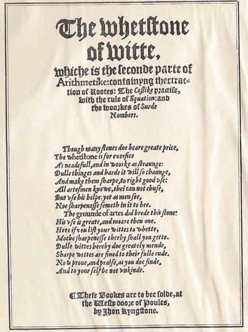 Introdujo signo de igualdad