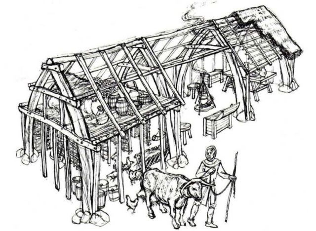 La casa de un campesino