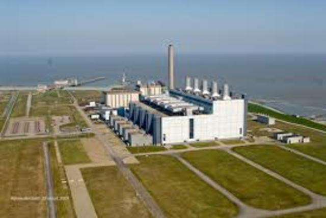 de functie van de hunzecentrale werdt overgenomen door de eemscentrale.