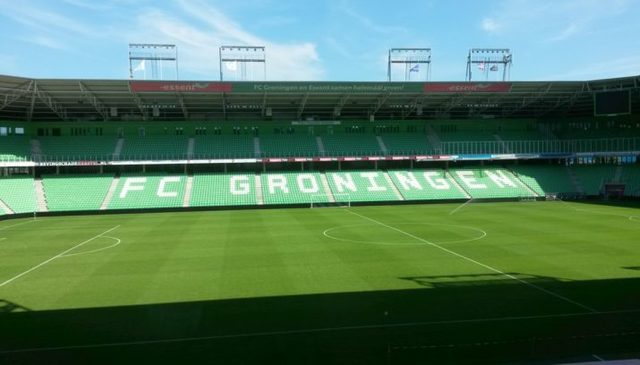 het fc Groningen stadion wordt geopend