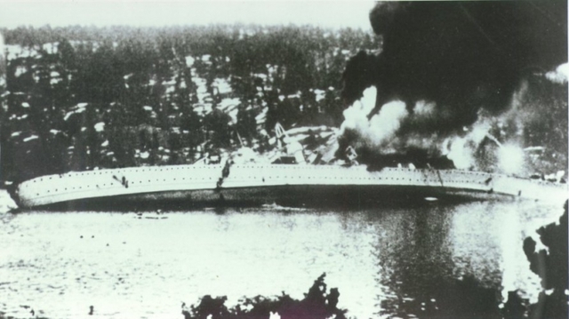 Blücher blir senket