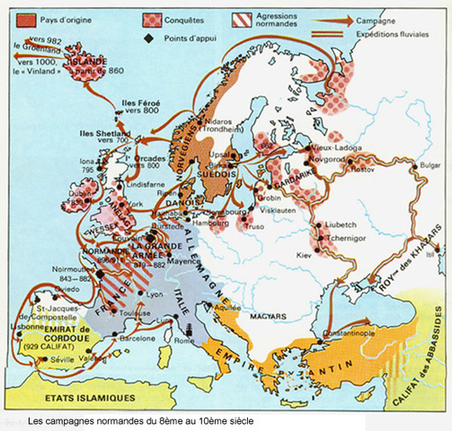 Début des invasions normandes