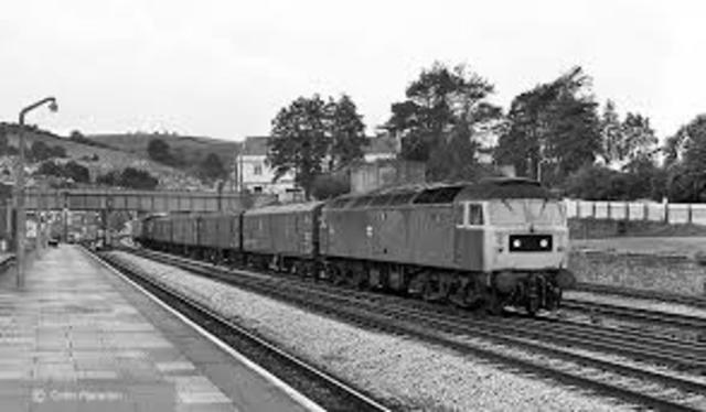 Trains were a popular way of transportation in 1980