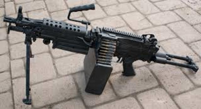 Where the Machine Gun was use at.