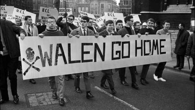 Les étudiants flamands de Leveun chassent les étudiants francophones