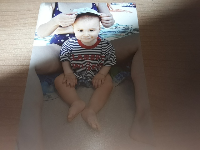 el meu primer dia a la platja