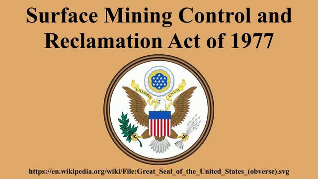 Surface mining Control and Reclamation Act