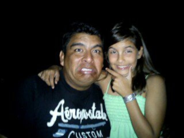 Laura con su padre David