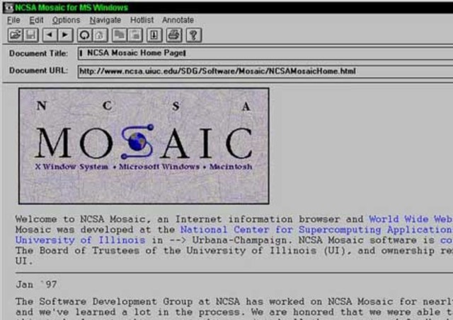 Mosaic: El primer navegador de internet