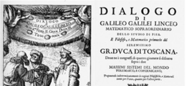Galileo publica el "Diálogo sobre los dos sistemas máximos del mundo: Tolomeico y Copernicano"