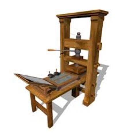 Imprenta moderna de Gutenberg
