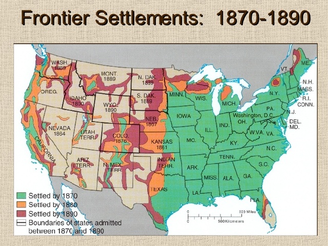 "Closing of the western frontier."