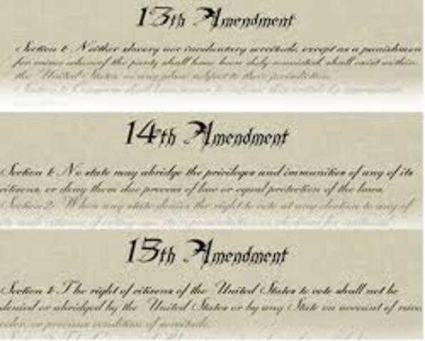 Civil War Amendments (13,14,15)