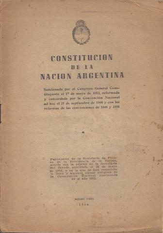 Segunda reforma Constitución Nacional Argentina
