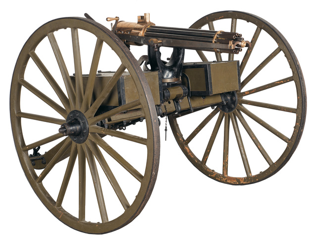 the gatling gun was invented
