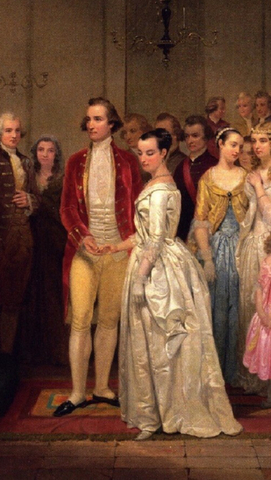 George Washington  got married!
