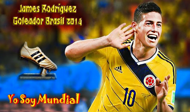 Termino goleador del mundial 2014