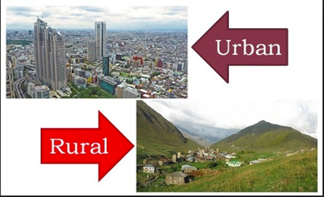 rural and urban