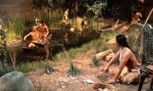 Pequot indians get massacred