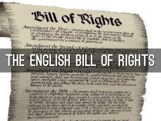 english bill of rights