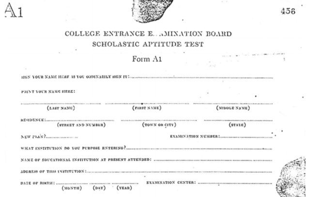 SAT First Administered