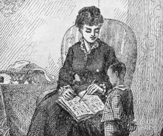 Sophia Auld teaches Douglass to read