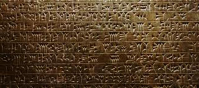 La aparición de la escritura.