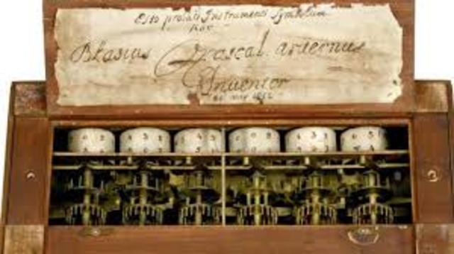 El científico francés Blaise Pascal inventó una máquina calculadora (la pascalina)