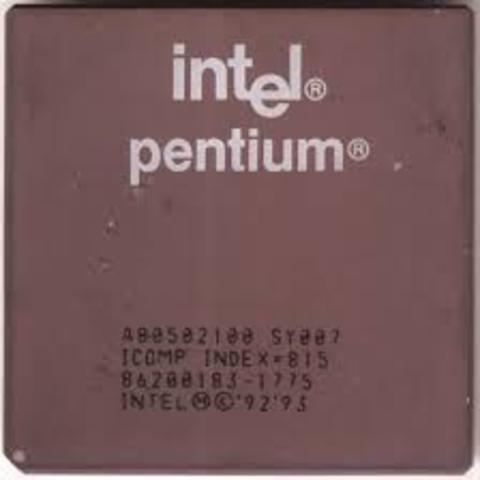 Aparición del microprocesador Pentium