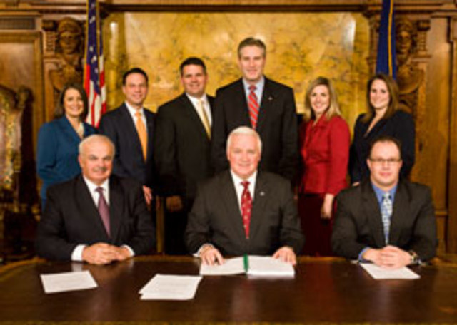 Gov. Tom Corbett signed into Law Senate Bill No. 1183.S.B.1183 (Adam Walsh Bill)