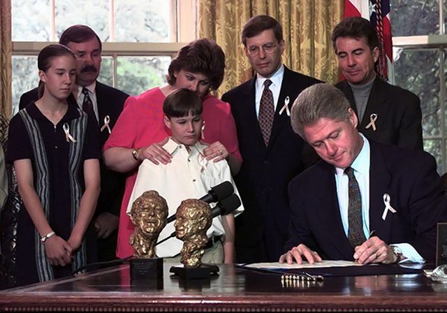 President Bill Clinton signed into Law Federal Megan's Law
