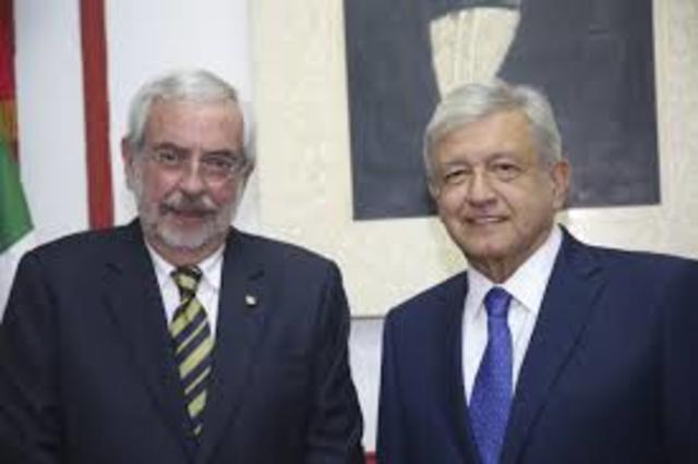 AMLO se reune con el rector