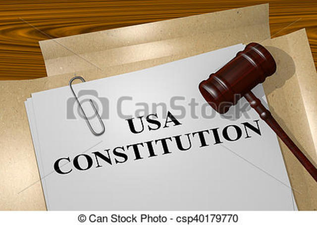The constitution was written.