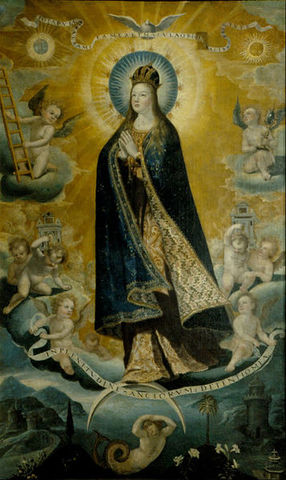 Se pinta la Tota pulchra "La Inmaculada"