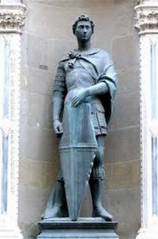 Donatello creates his statue of St. George