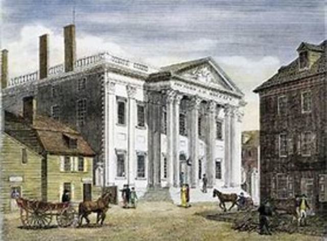 First national bank and bill of rights ratified