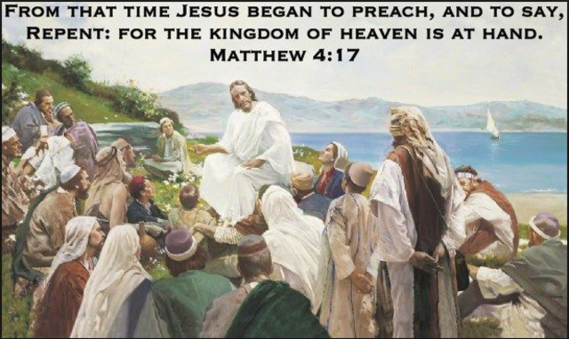 jesus begin preching